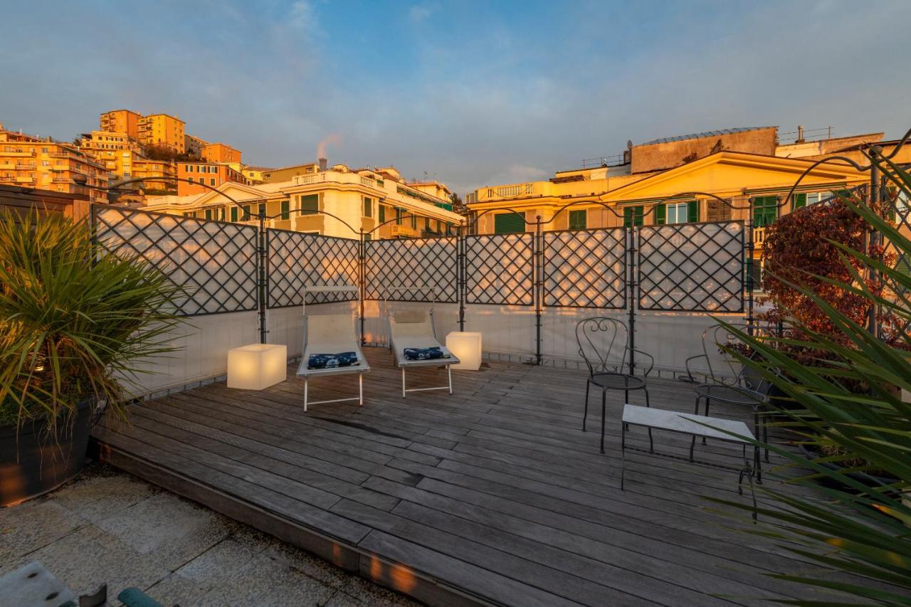 Ferienwohnung Castelletto Exclusive Terrace Penthouse Genua Exterior foto