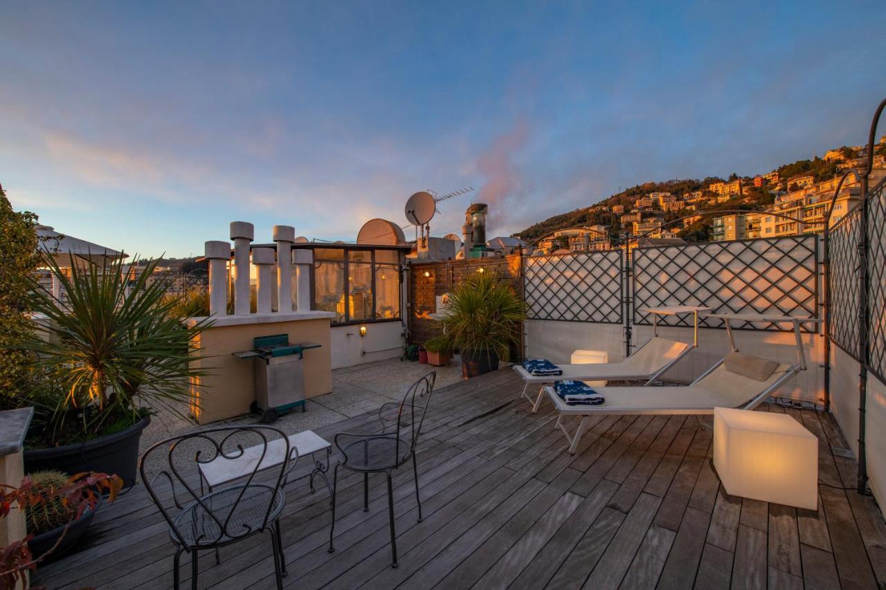 Ferienwohnung Castelletto Exclusive Terrace Penthouse Genua Exterior foto