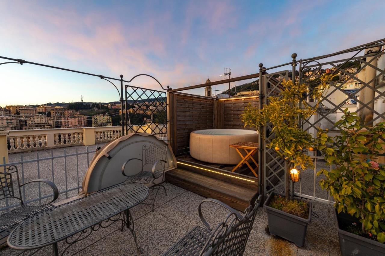Ferienwohnung Castelletto Exclusive Terrace Penthouse Genua Exterior foto