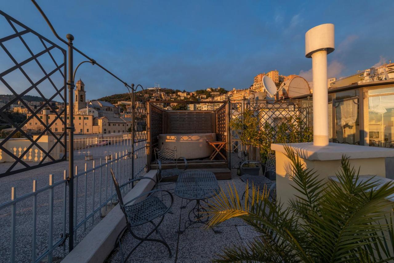 Ferienwohnung Castelletto Exclusive Terrace Penthouse Genua Exterior foto
